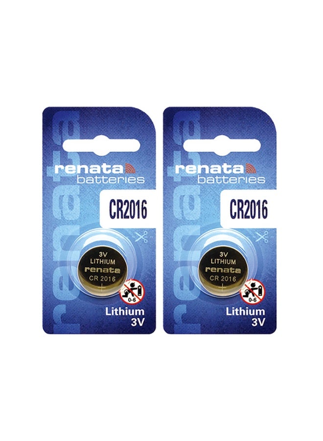 Renata 2-Pieces Renata CR2016 Lithium 3V Batteries - Image 2